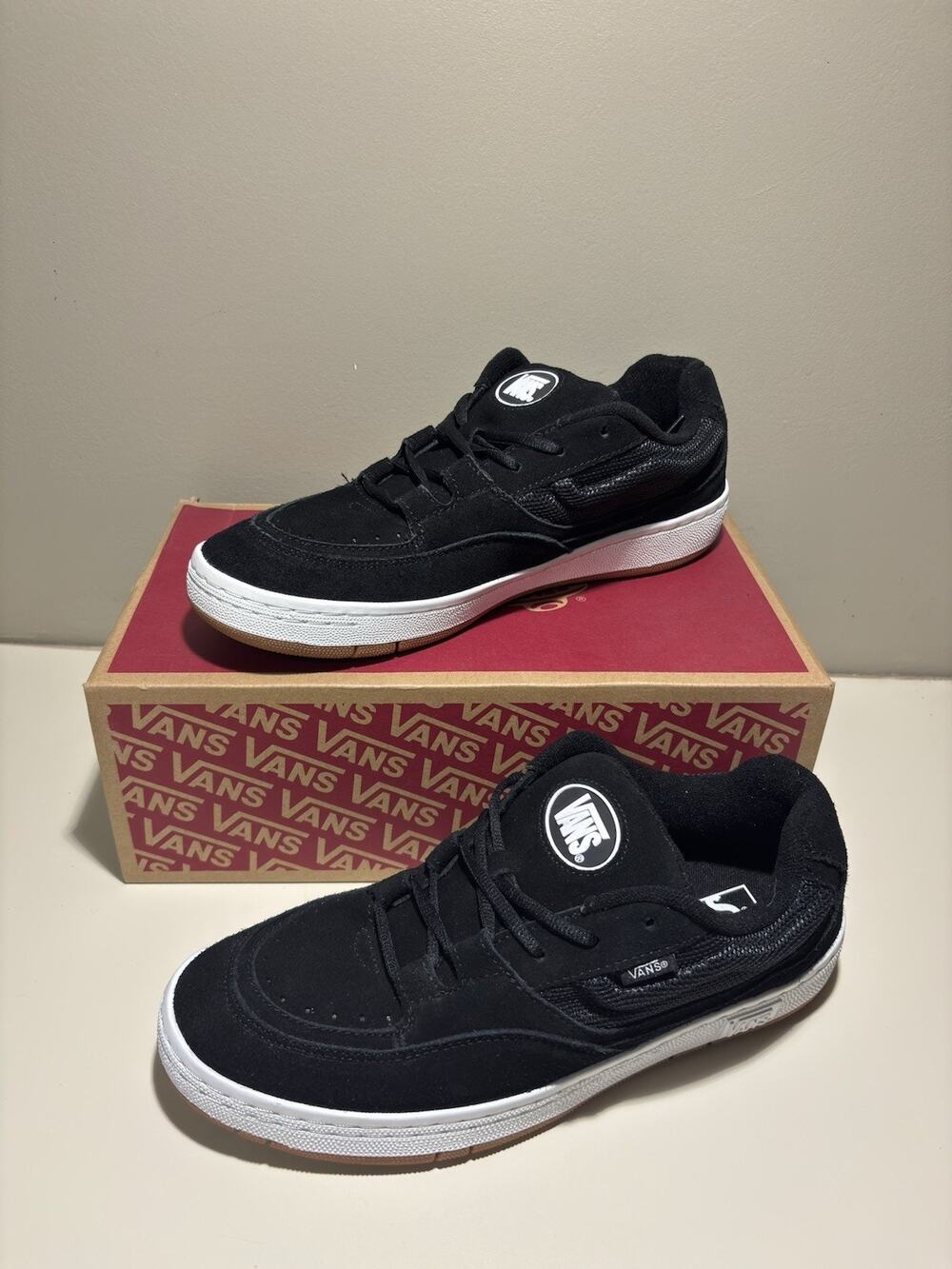 Vans Speed LS Black True White Low Top Sneaker Mens size 11 VN000CTNBP6